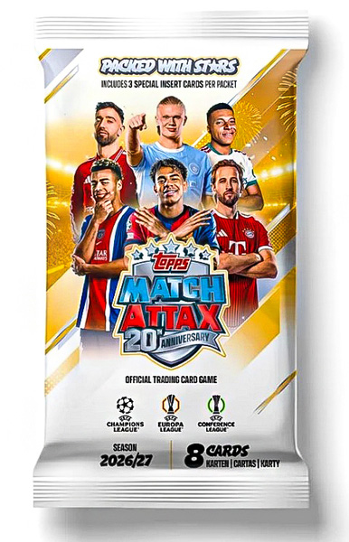 Topps UEFA Champions League & Europa League 2026-2027. Match Attax