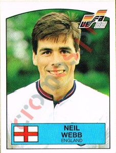 173 Neil Webb – UEFA Euro West Germany 1988 Panini