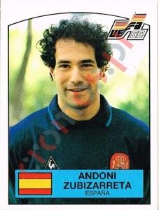 133 Andoni Zubizarreta – UEFA Euro West Germany 1988 Panini