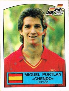 135 Miguel Portlan "Chendo" – UEFA Euro West Germany 1988 Panini