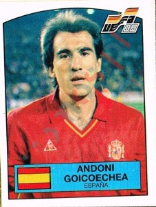 136 Andoni Goicoechea – UEFA Euro West Germany 1988 Panini