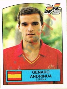 138 Genaro Andrinua – UEFA Euro West Germany 1988 Panini
