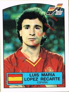 140 Luis Maria Lopez Recarte – UEFA Euro West Germany 1988 Panini