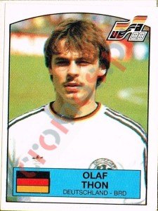 66 Olaf Thon – UEFA Euro West Germany 1988 Panini