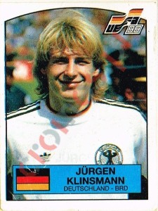 71 Jurgen Klinsmann – UEFA Euro West Germany 1988 Panini