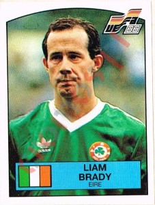 199 Liam Brady – UEFA Euro West Germany 1988 Panini