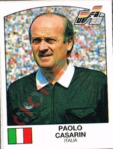261 Paolo Casarin – UEFA Euro West Germany 1988 Panini