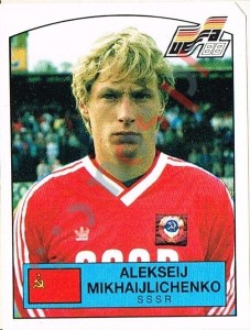 255 Aleksei Mikhailichenko – UEFA Euro West Germany 1988 Panini