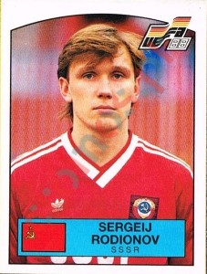 260 Sergei Rodionov – UEFA Euro West Germany 1988 Panini