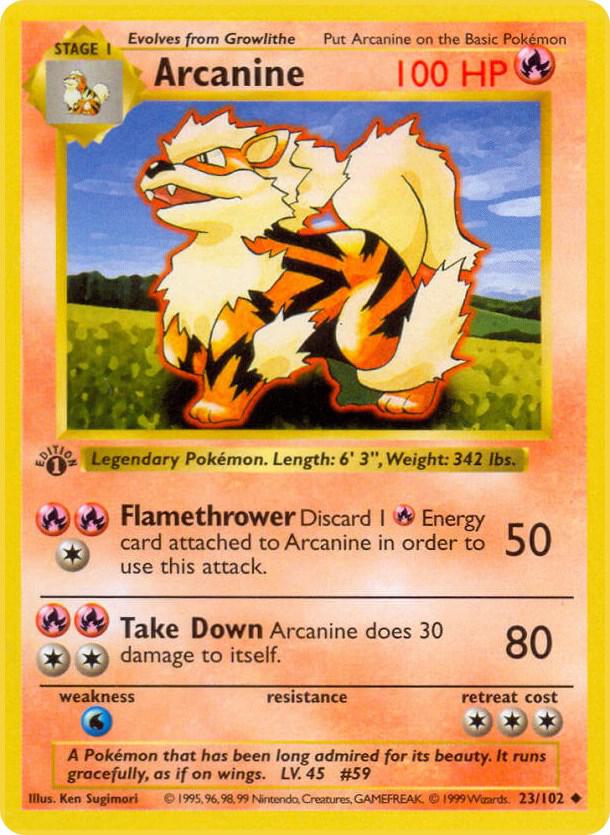 23-1ED Arcanine – Base Set