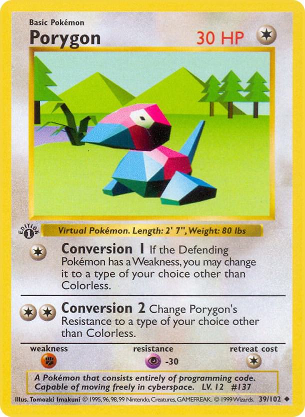39-1ED Porygon – Base Set