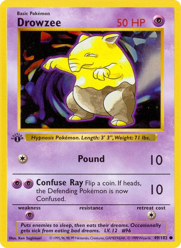 49-1ED Drowzee – Base Set