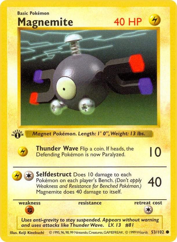 53-1ED Magnemite – Base Set