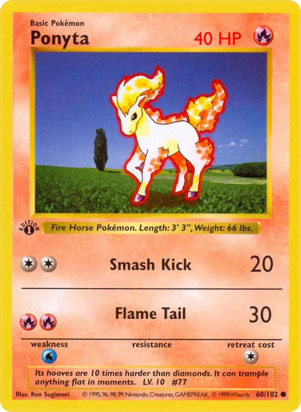 60-1ED Ponyta – Base Set
