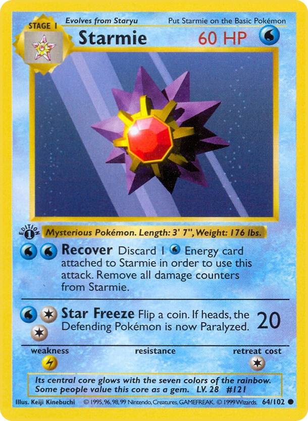 64-1ED Starmie – Base Set