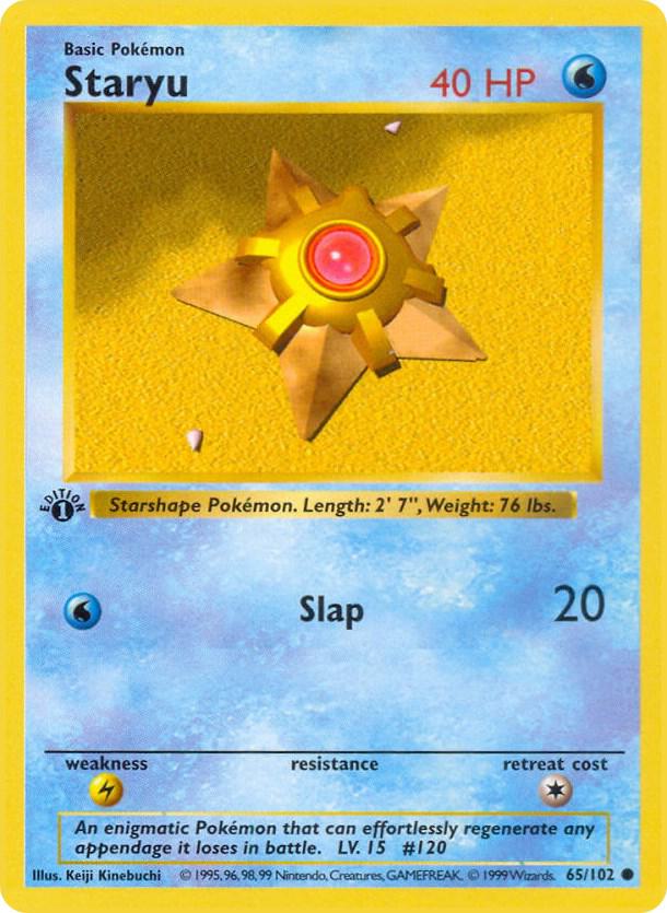 65-1ED Staryu – Base Set
