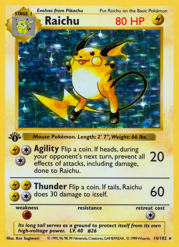 14 Raichu – Base Set