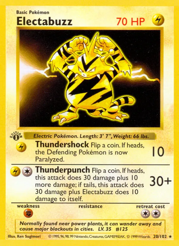 20 Electabuzz – Base Set