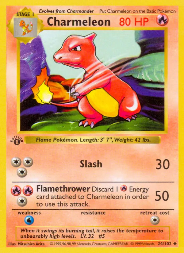24 Charmeleon – Base Set