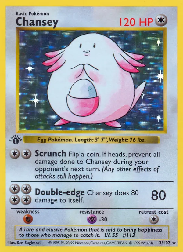 3 Chansey – Base Set