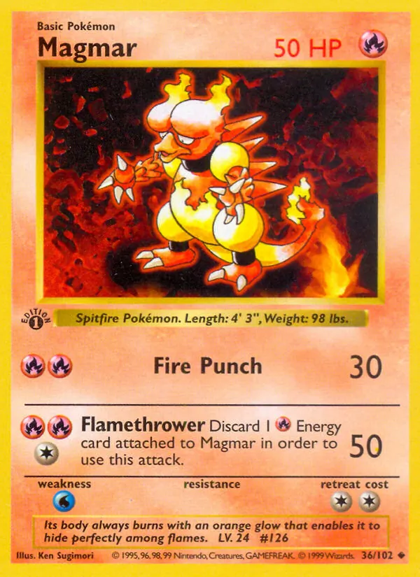 36 Magmar – Base Set