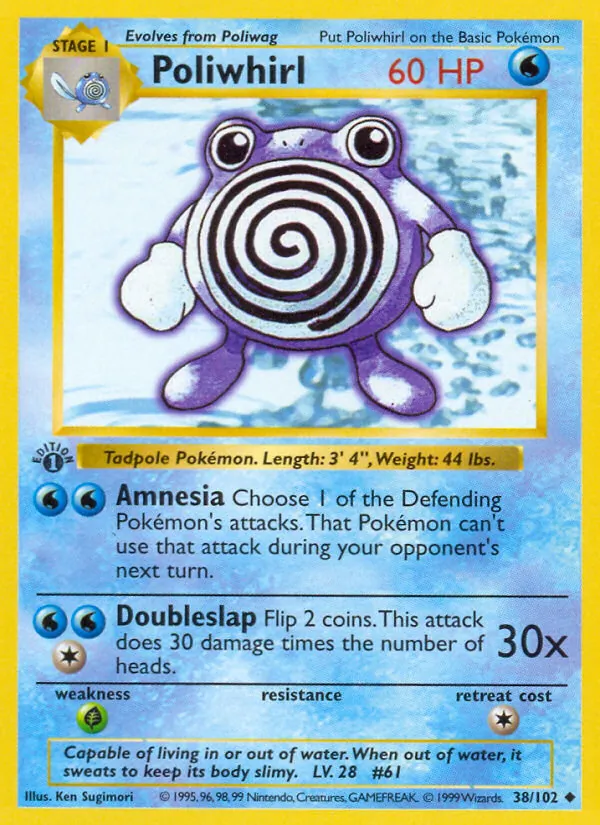 38 Poliwhirl – Base Set