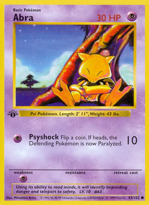 43 Abra – Base Set