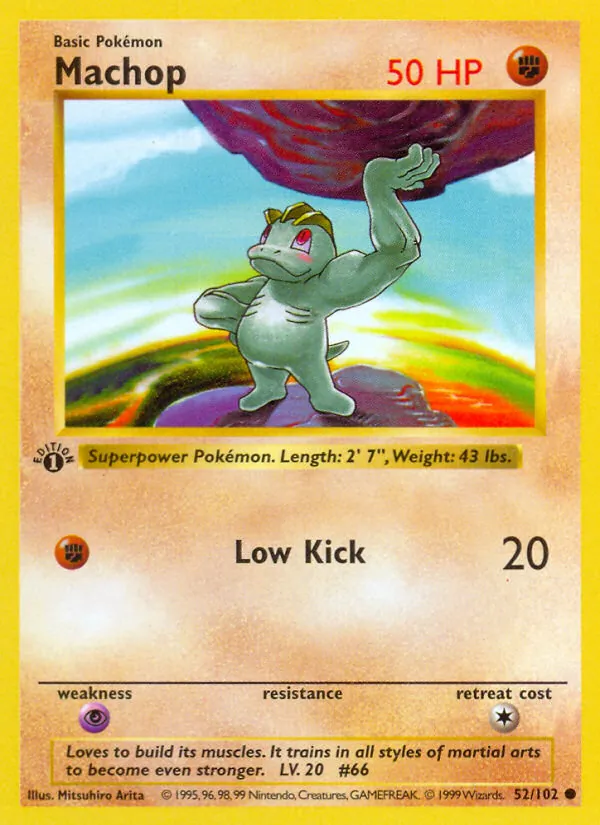 52 Machop – Base Set