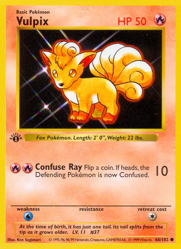 68 Vulpix – Base Set