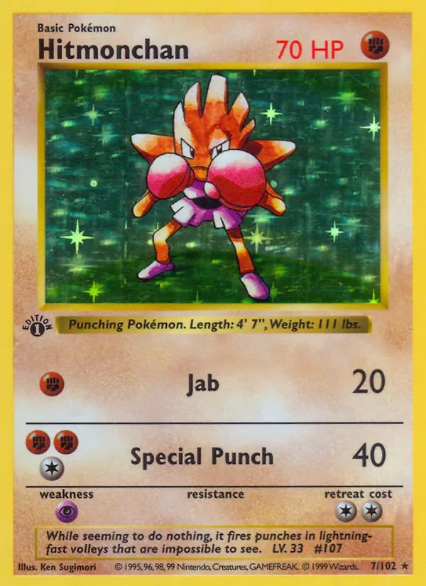 7 Hitmonchan – Base Set