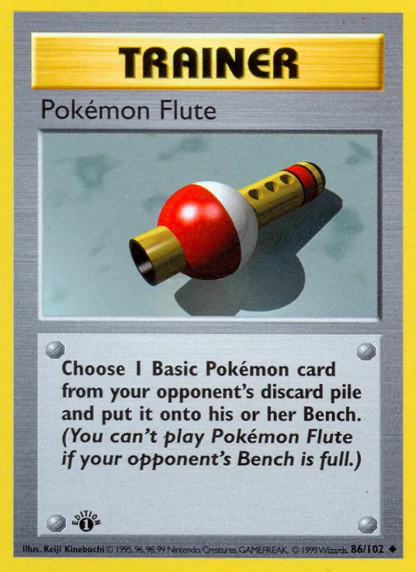 86 Pokémon Flute – Base Set