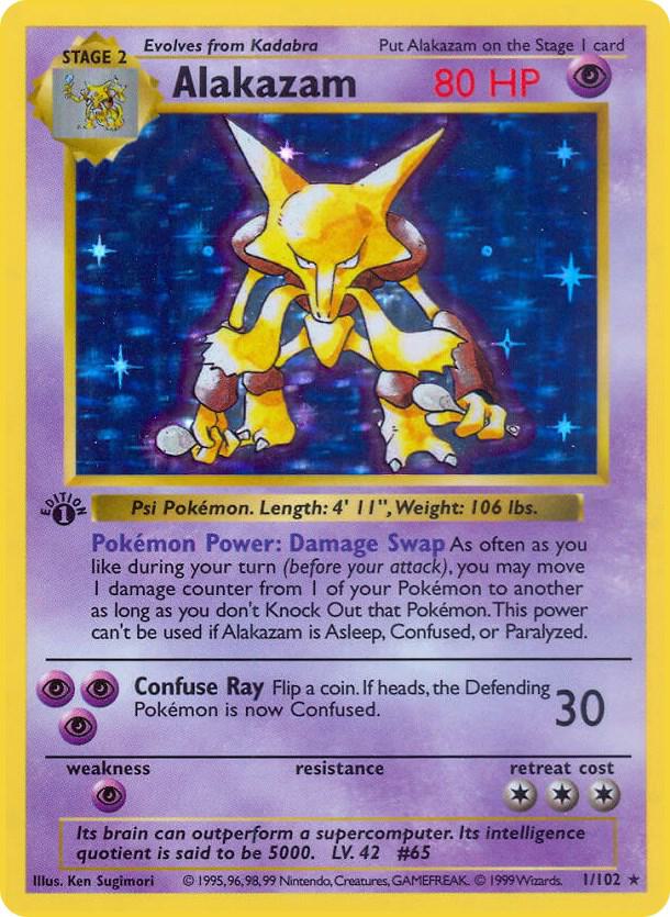 1-SL Alakazam – Base Set