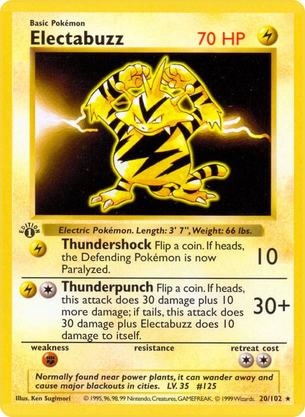 20-SL Electabuzz – Base Set