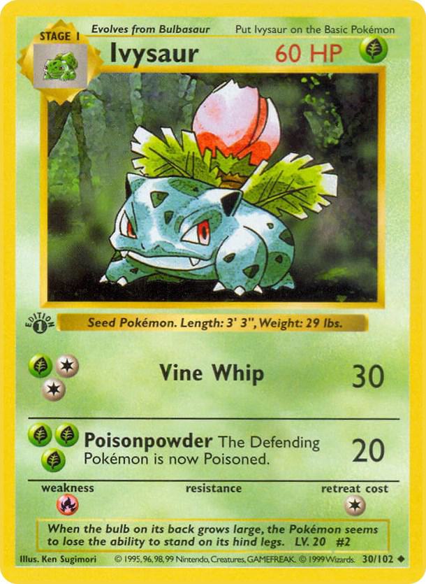 30-SL Ivysaur – Base Set
