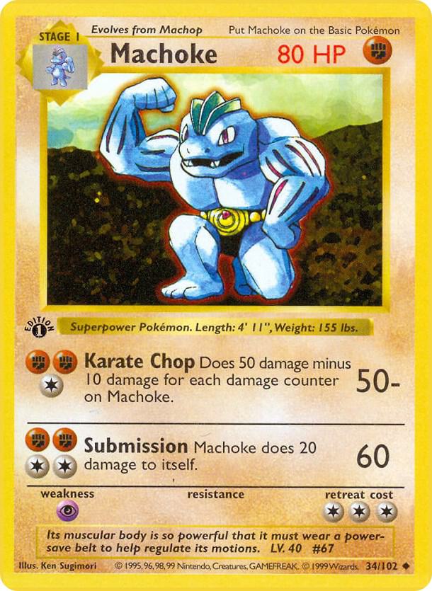 34-SL Machoke – Base Set