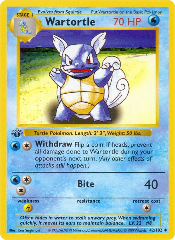 42-SL Wartortle – Base Set