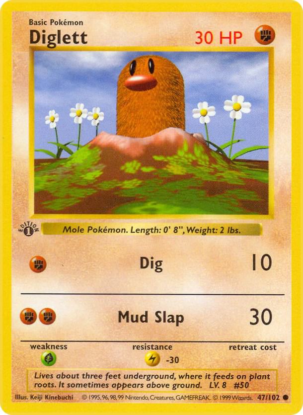 47-SL Diglett – Base Set