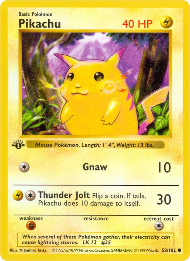 58-SL Pikachu – Base Set
