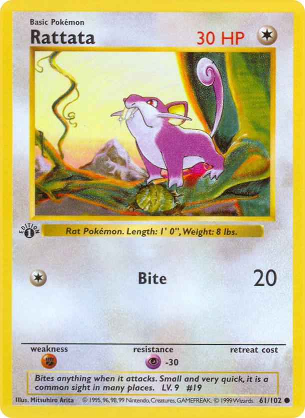 61-SL Rattata – Base Set