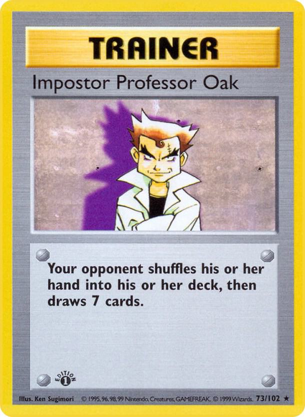 73-SL Impostor Professor Oak – Base Set