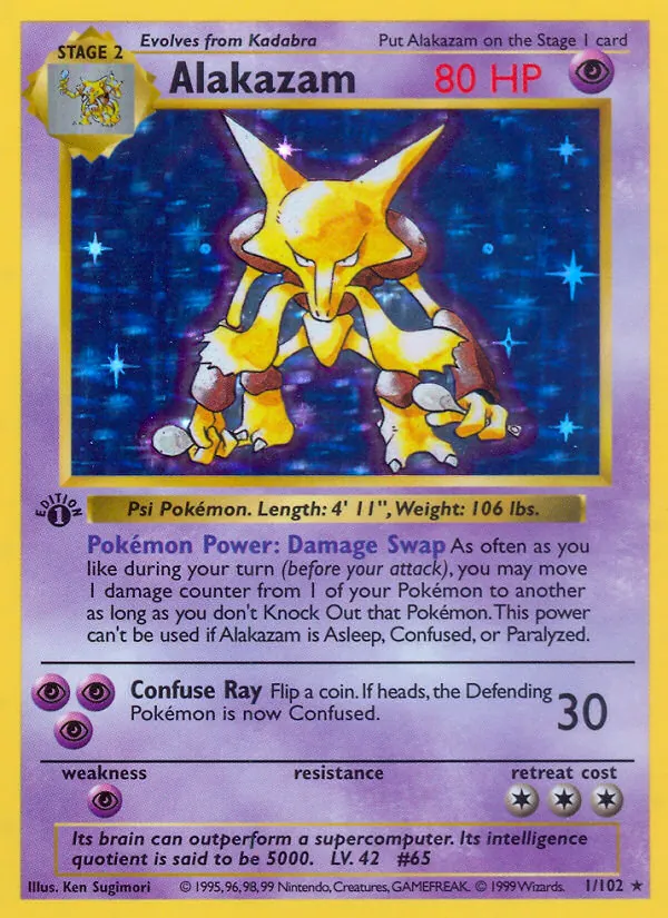 1-C00 Alakazam – Base Set