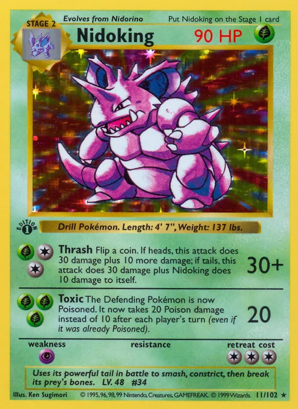 11-C00 Nidoking – Base Set