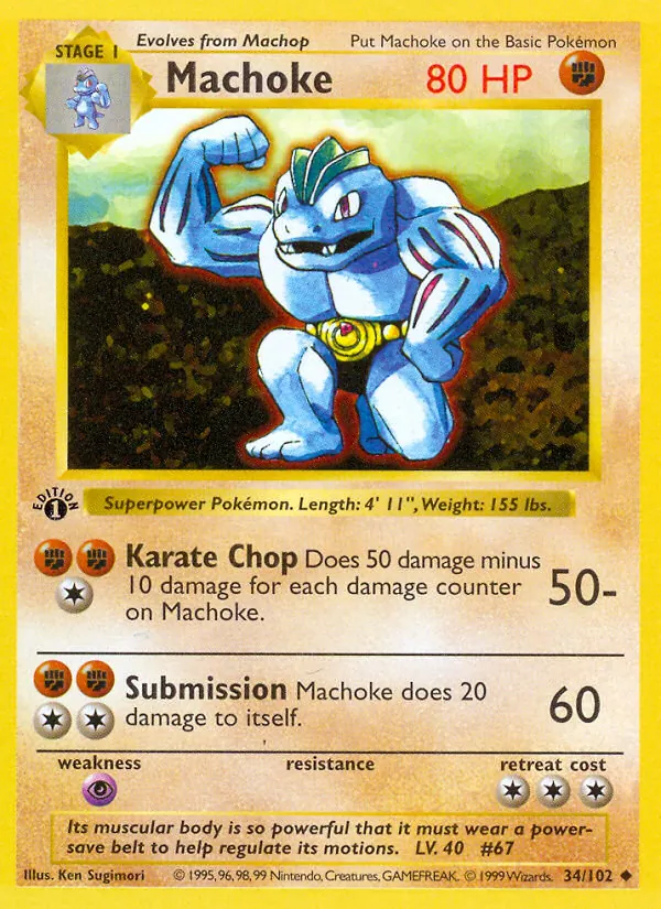 34-C00 Machoke – Base Set