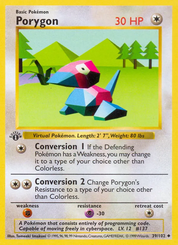39-C00 Porygon – Base Set
