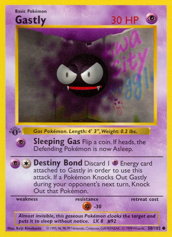 50-C00 Gastly – Base Set