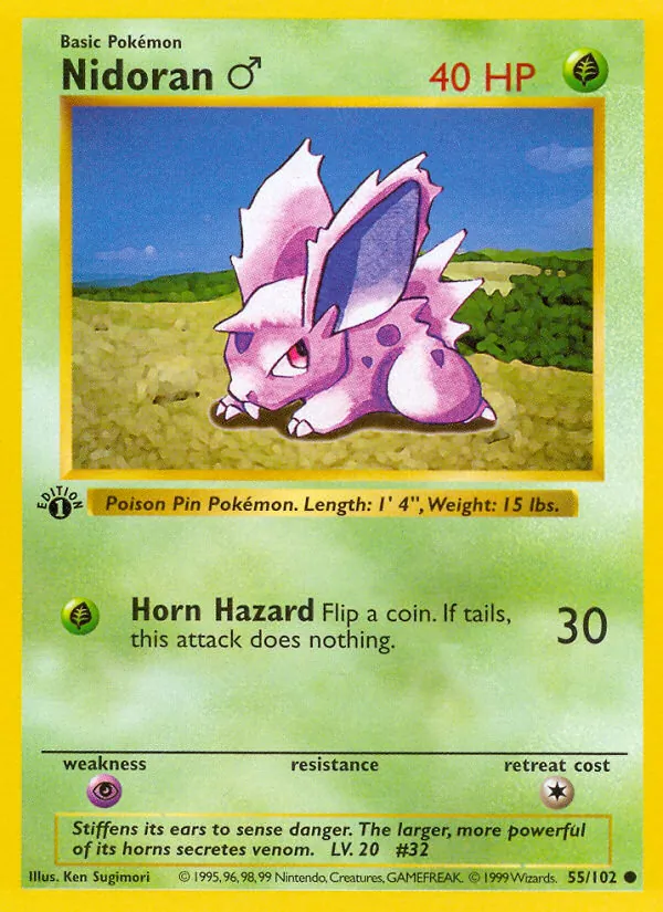 55-C00 Nidoran♂ – Base Set