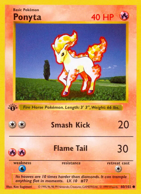60-C00 Ponyta – Base Set