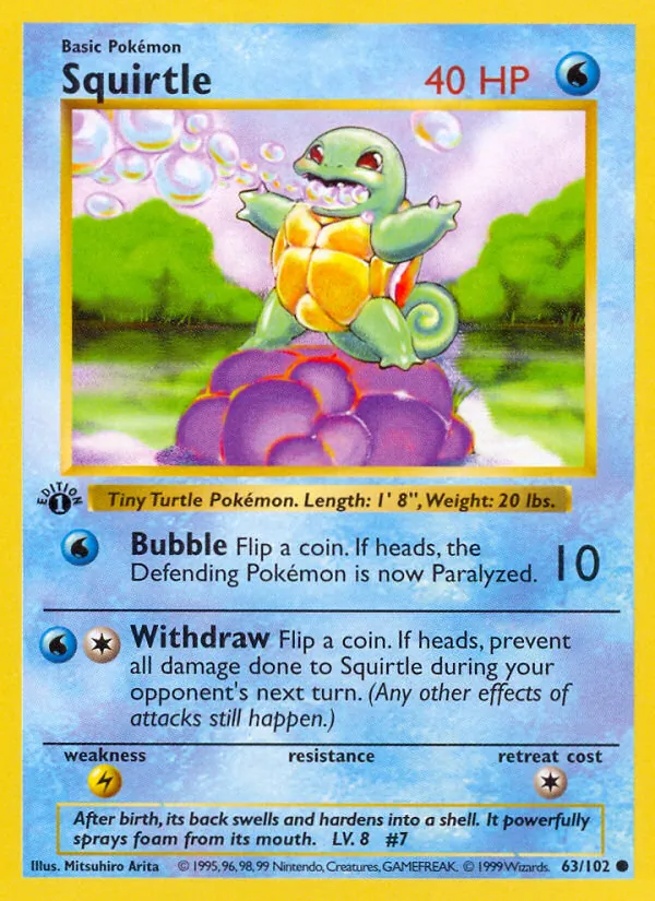 63-C00 Squirtle – Base Set