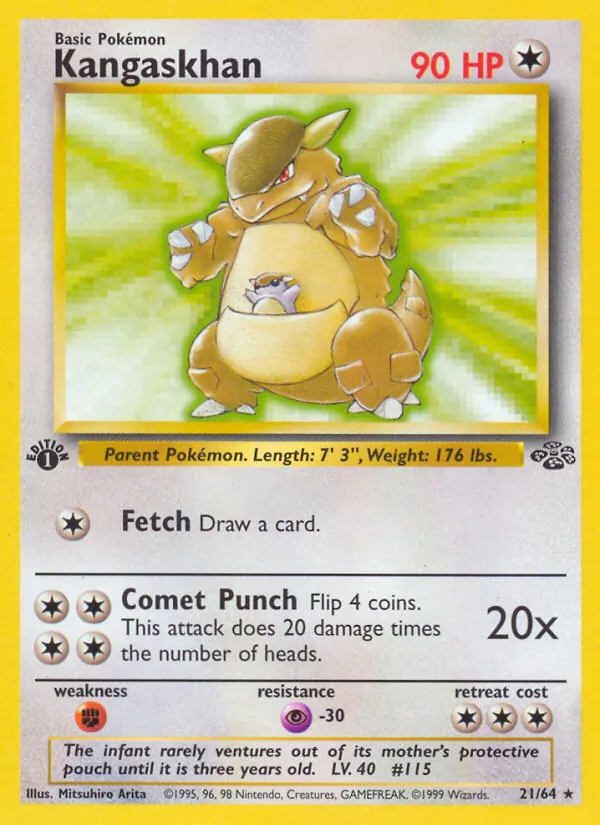 21-1ED Kangaskhan – Jungle