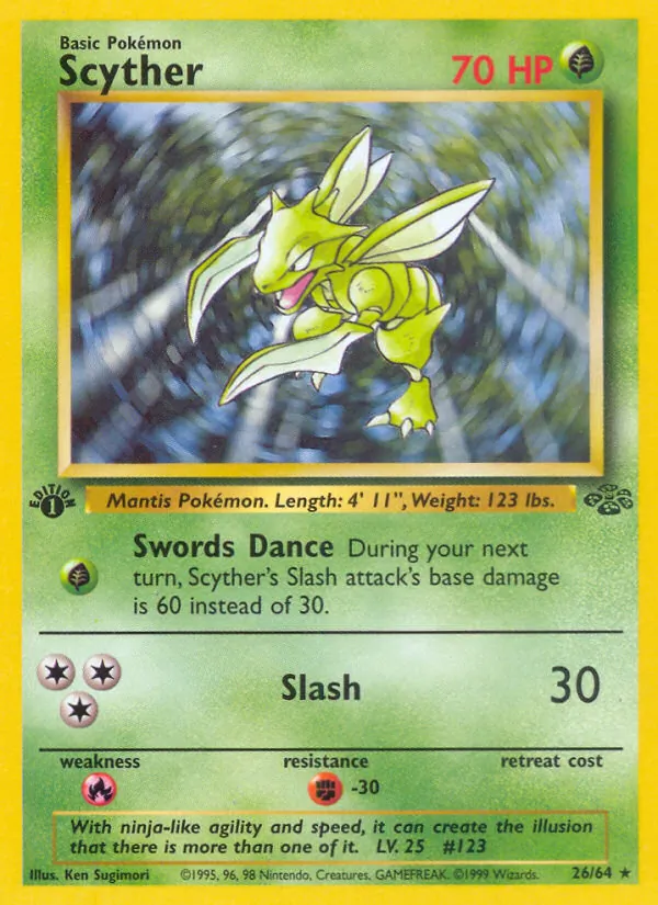 26-1ED Scyther – Jungle